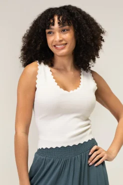 Rowan Scalloped Knit Tank
