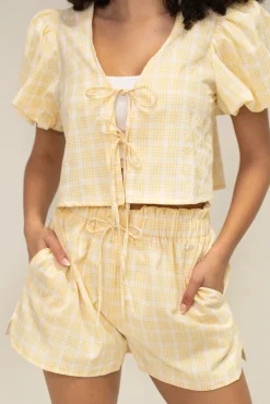 Sadie Plaid Shorts Set