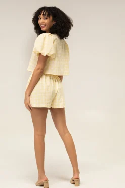 Sadie Plaid Shorts Set