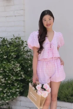 Sadie Plaid Shorts Set