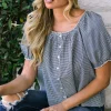Salma Gingham Buttoned Top