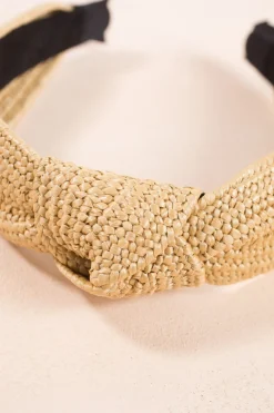Serena Knotted Straw Headband