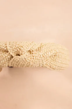 Serena Knotted Straw Headband