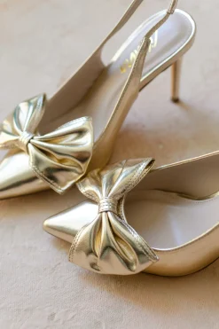 Silla Slingback Bow Heels