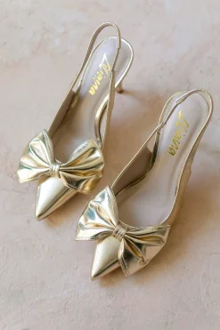 Silla Slingback Bow Heels