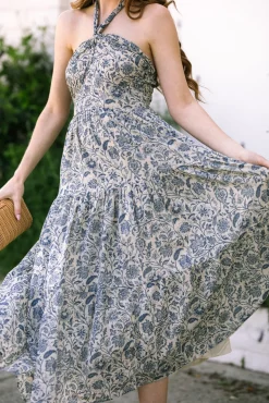 Topanga Halter Tiered Dress