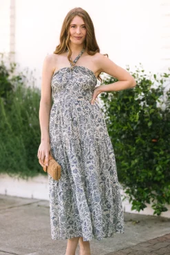 Topanga Halter Tiered Dress