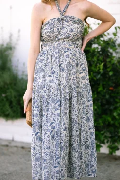 Topanga Halter Tiered Dress