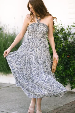 Topanga Halter Tiered Dress