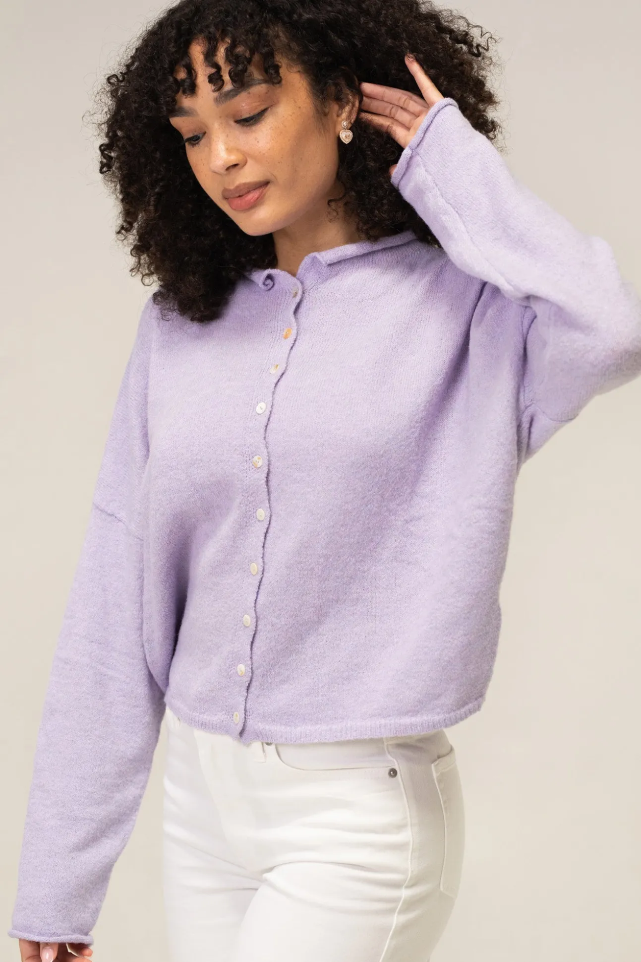 Tristen Buttoned Knit Cardigan