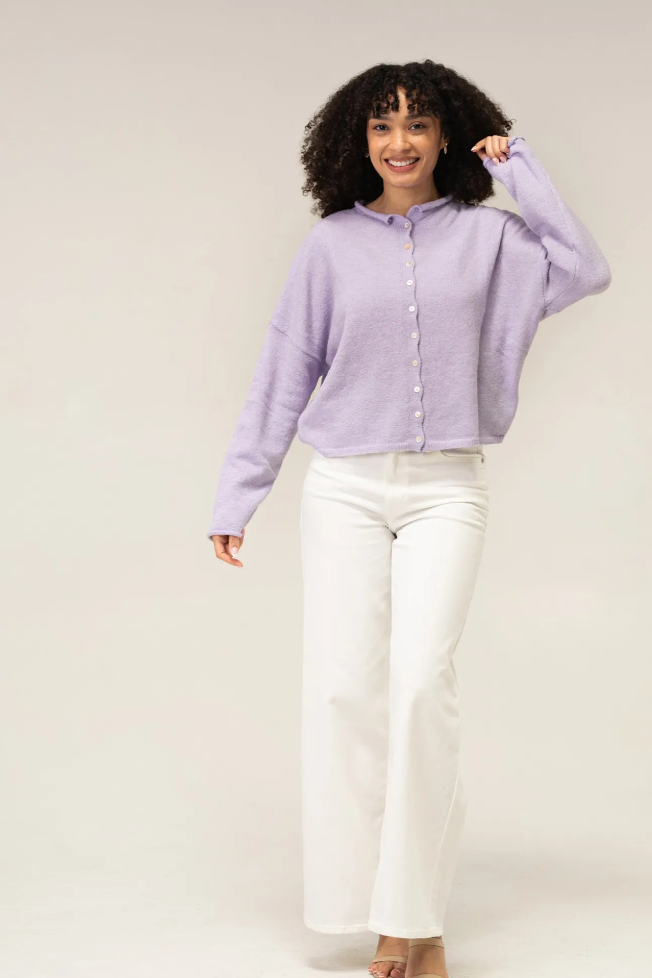 Tristen Buttoned Knit Cardigan