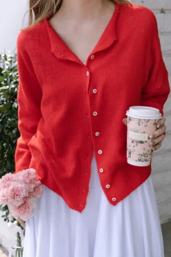 Tristen Buttoned Knit Cardigan