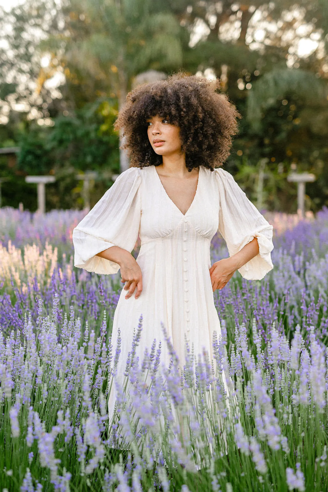 Valerie Buttoned Midi Dress