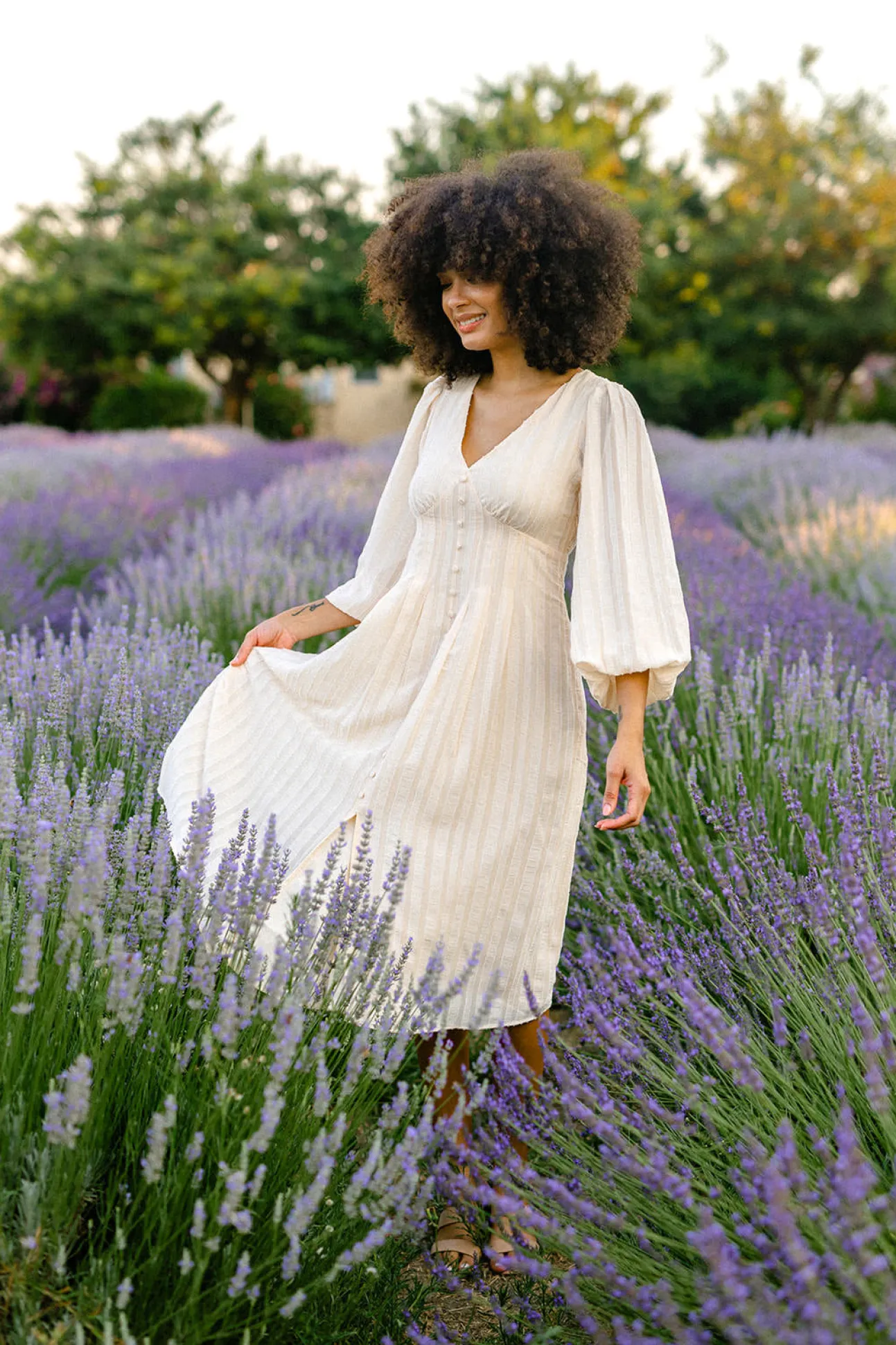 Valerie Buttoned Midi Dress