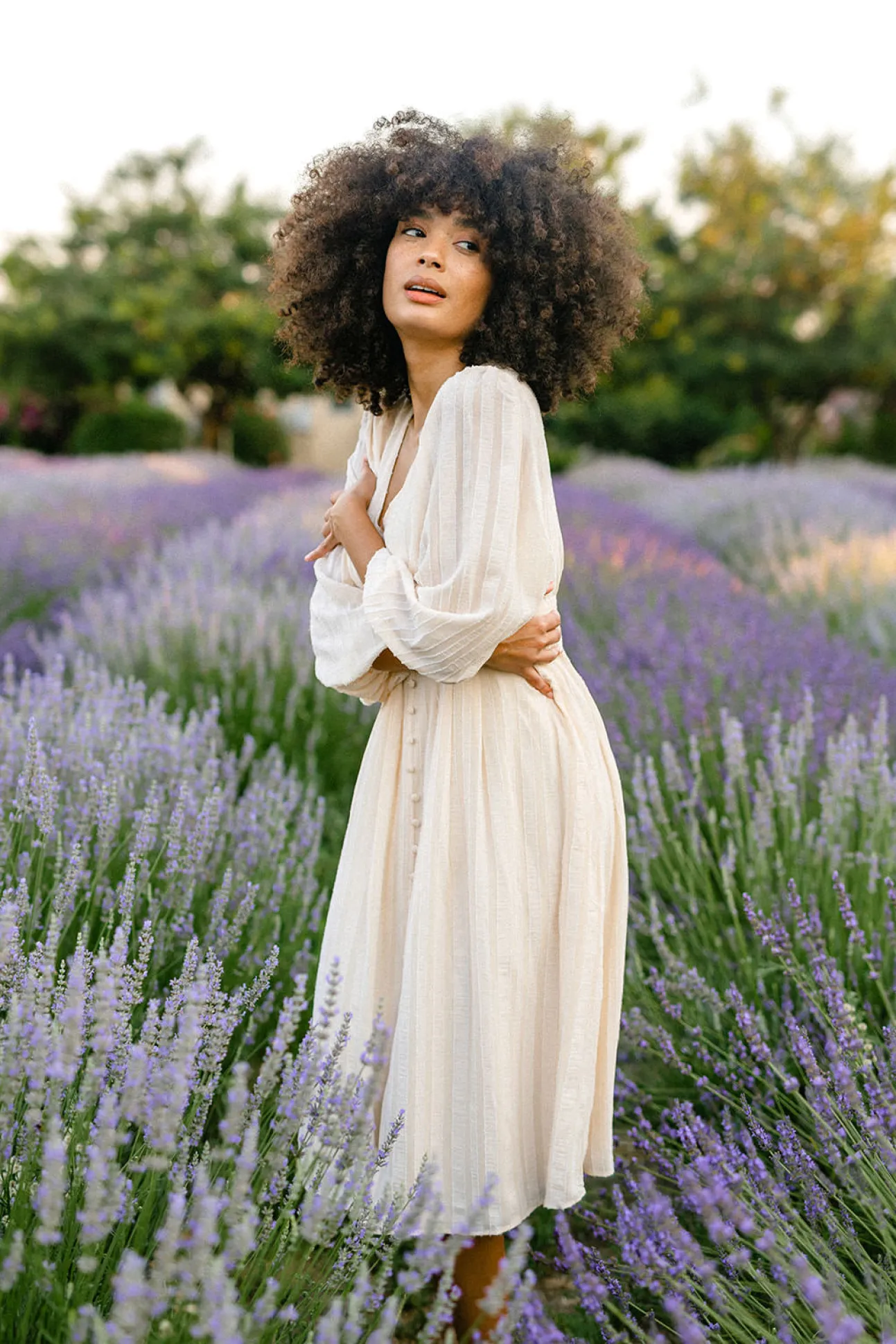 Valerie Buttoned Midi Dress