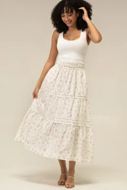 Veronica Floral Tiered Skirt